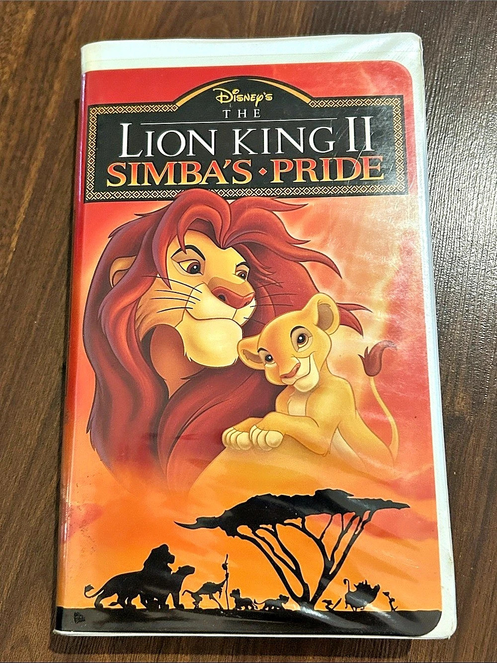 Disney The Lion King II: Simba's Pride VHS Tape Red & Black
